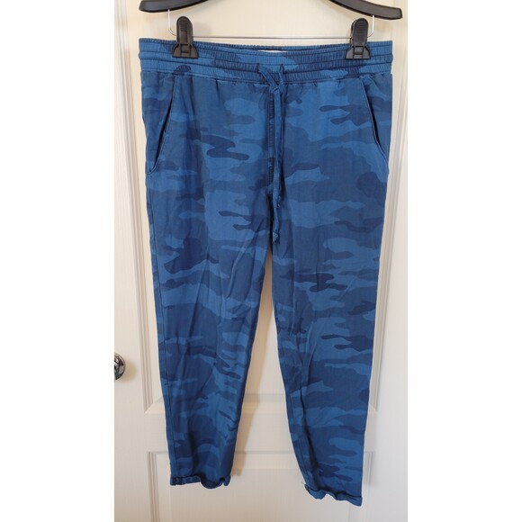 Current/Elliot Blue Camo Drawstring Pants - Picture 1 of 4
